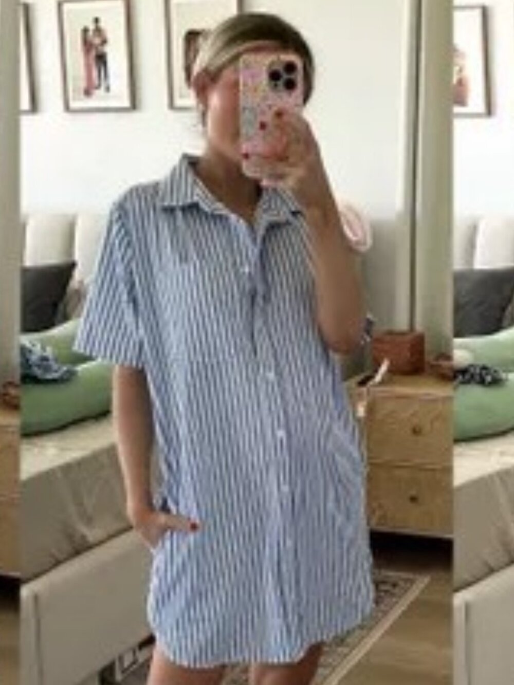 Abercrombie & Fitch Relaxed Poplin Shirt Dress